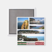 CMP093 AMALFI COAST,モザイク,イタリア,冷蔵庫 マグネット (正面/裏面)