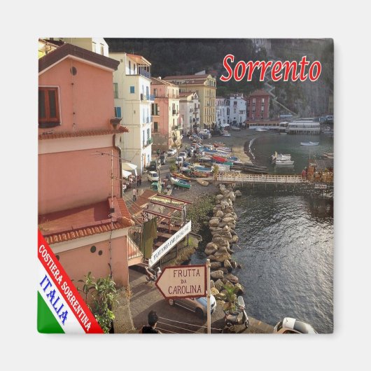 CMP098 SORRENTO - AMALFI COAST – イタリア – 冷蔵庫 マグネット (正面)