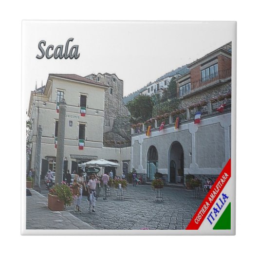 CMP099 SCALA, AMALFI COAST ITALY, タイル (正面)
