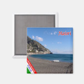 CMP108 AMALFI COAST MAIORIビーチ、イタリア、冷蔵庫 マグネット (正面/裏面)