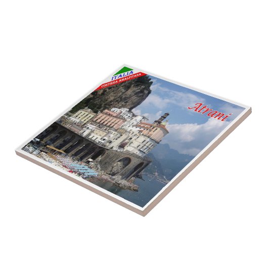 CMP113 AMALFI COAST, ATRANI，イタリア， タイル (側面)