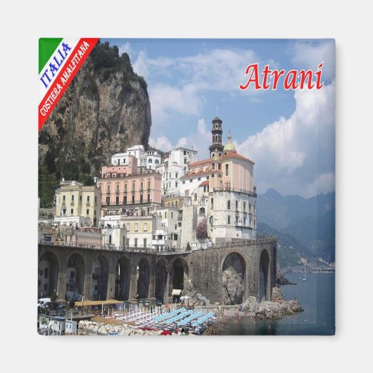 CMP113 AMALFI COAST, ATRANI,イタリア,冷蔵庫 マグネット (正面)