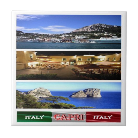 CMP114 CAPRI,モザイク,イタリア, タイル (正面)