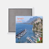 CMP129 AGROPOLI, SALERNO，ポート，冷蔵庫 マグネット (正面/裏面)