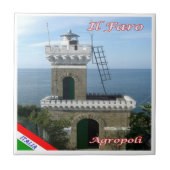 CMP130 AGROPOLI SALERNO、灯台、 タイル (正面)