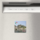 CMP137 AMALFI、パノラマ、イタリア、冷蔵庫 マグネット (インサイチュ (食洗機))