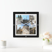 CMP155 POMPEII遺跡、ポンペイ、カンパニア、 スクエア壁時計 (ホーム)