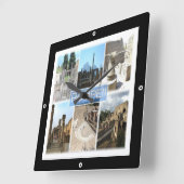 CMP155 POMPEII遺跡、ポンペイ、カンパニア、 スクエア壁時計 (傾斜)