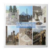 CMP155 POMPEII遺跡、ポンペイ、カンパニア、 タイル (正面)