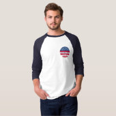 CMS 3/4スリーブベースボールジャージー彼のために Tシャツ (正面フル)