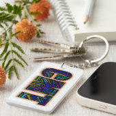 CMTの認識度Keychain (単語の雲) キーホルダー (正面右)