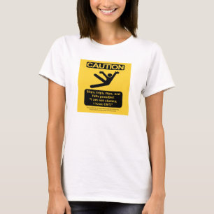 CMTの"注意"のワイシャツ Tシャツ
