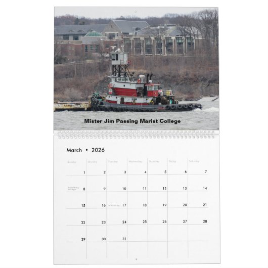 (CMT)ジムCoeymansの海洋の牽引の氏 カレンダー (3月 2026)