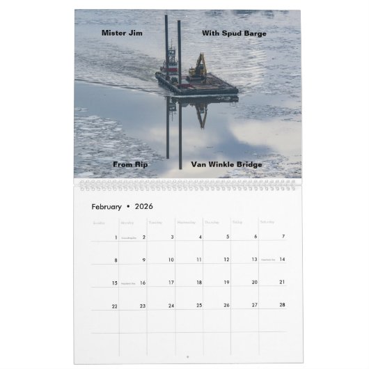 (CMT)ジムCoeymansの海洋の牽引の氏 カレンダー (2月 2026)