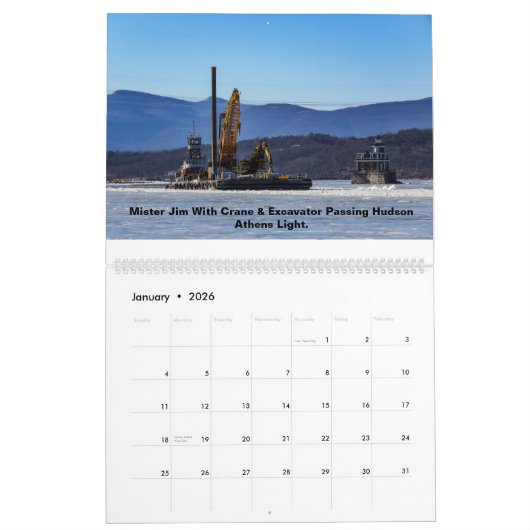 (CMT)ジムCoeymansの海洋の牽引の氏 カレンダー (1月 2026)