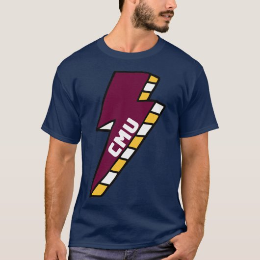 CMUセントラルミシガンユニバーシティボルト Tシャツ (正面)