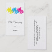 CMYのタイプ執筆機械 名刺 (正面/裏面)