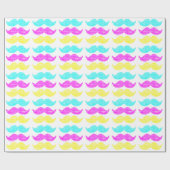 CMYの口ひげ ラッピングペーパー (フラット)