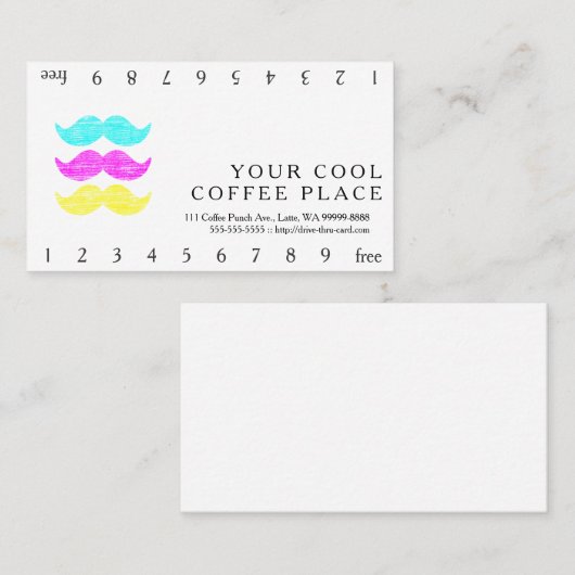 CMYの髭 ロイヤリティカード (正面/裏面)