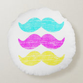 CMYの髭(凸版印刷のスタイル) ラウンドクッション (裏面)