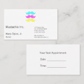 CMYの髭(凸版印刷のスタイル) 予約カード (正面/裏面)