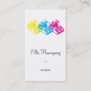 CMYタイ書プのマシン 名刺