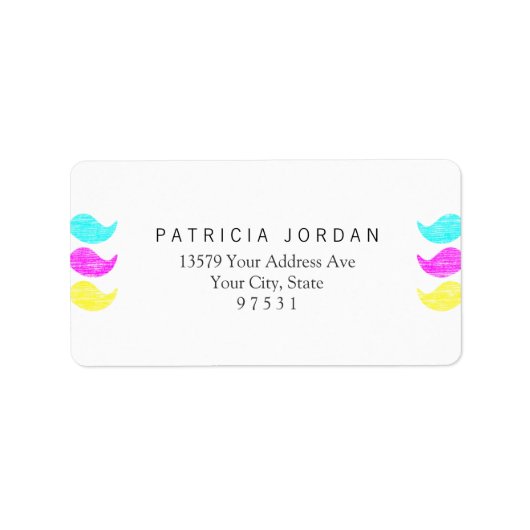 CMYマスタッチ(LetterPressスタイル) ラベル (正面)