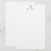 CMYマスタッチ(LetterPressスタイル) 便箋 (正面/裏面)