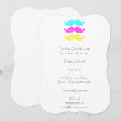 CMYマスタッチ(LetterPressスタイル) 招待状 (正面/裏面)