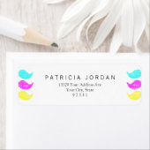 CMY ヒゲ (活版印刷風) ラベル (インサイチュ)