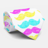 CMY Mustaches (レタープレススタイル) ネクタイ (ロール)