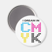 CMYKで夢を見る マグネット (正面/裏面)