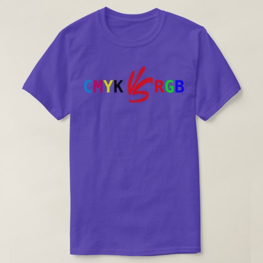 CMYKとRGB Tシャツ (デザイン正面)