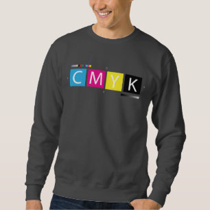 CMYKは色を製版します スウェットシャツ