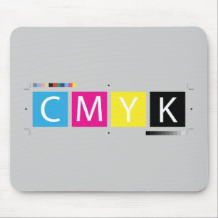 CMYKは色を製版します マウスパッド