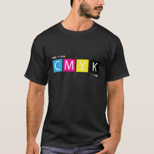 CMYKは色を製版します Tシャツ