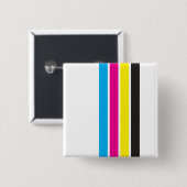 CMYKストライプの | 缶バッジ (正面&裏面)