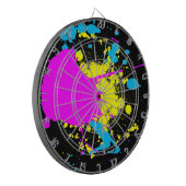 CMYKスプラッシュ ダーツボード (正面左)