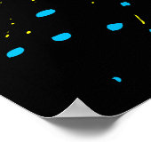 CMYKスプラッシュ ポスター (角)