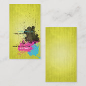 CMYKスプラッシュ 名刺 (正面/裏面)