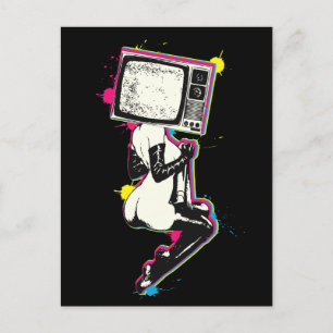 Cmykピンアップ ポストカード