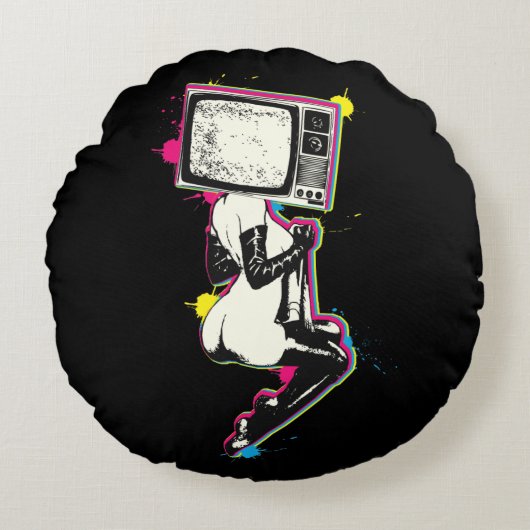 Cmykピン ラウンドクッション (正面)