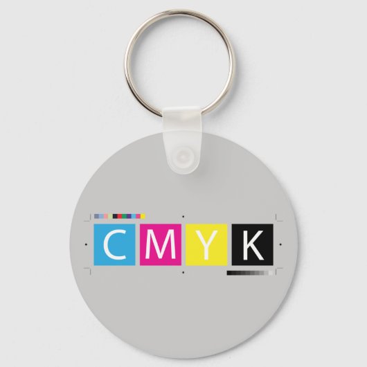 CMYKプリプレスカラー キーホルダー (正面)