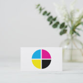 cmyk円 名刺 (スタンド正面)