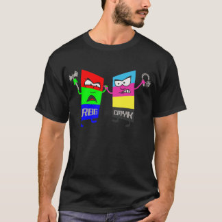 CMYK対RBG Tシャツ