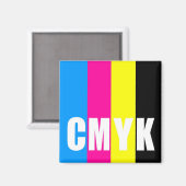 CMYK - スクエアマグネット マグネット (正面/裏面)