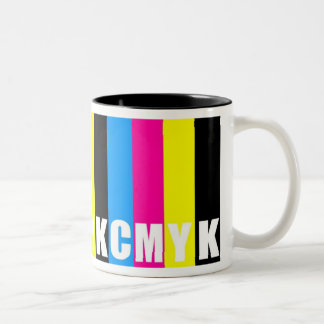 CMYK -マグ ツートーンマグカップ