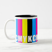 CMYK -マグ ツートーンマグカップ (左)