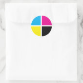 cmyk ラウンドシール (バッグ)