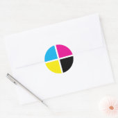 cmyk ラウンドシール (封筒)